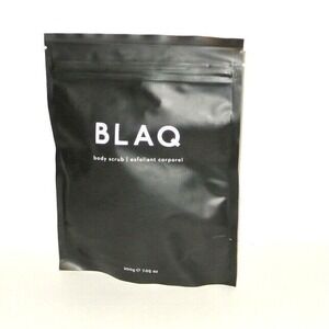 BLAQ Activated Charcoal Body Scrub Full Size 200g 7.05oz New Sealed